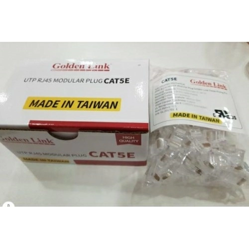 display Đầu mạng RJ45 CAT 5E Golden Link (đầu tiếp xúc mạ vàng) 4