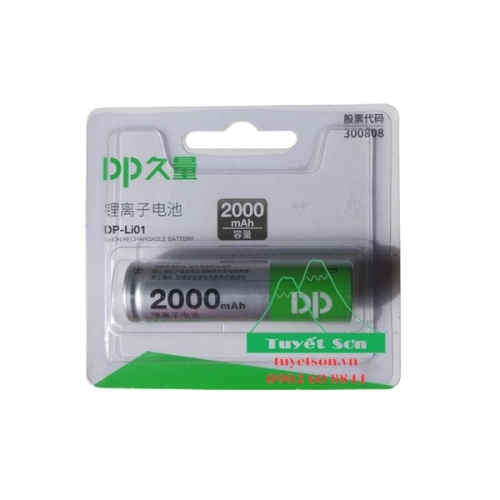 Pin sạc 18650 DP LI01 3.7V 2000mah (Hộp 10 viên)