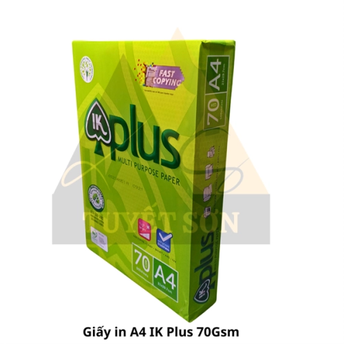 Giấy in A4 IK Plus 70Gsm