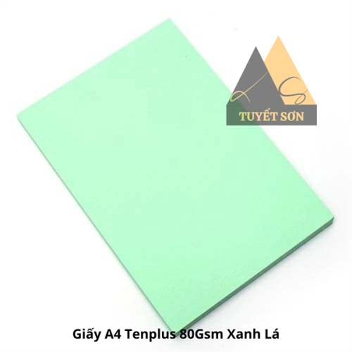 display Giấy A4 Tenplus 80Gsm Xanh Lá 2