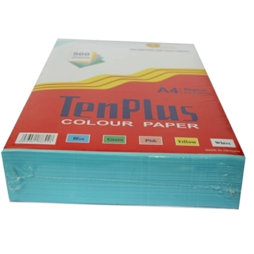 Giấy A4 Tenplus 80Gsm Xanh Dương