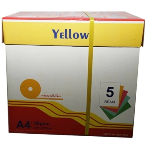 display Giấy A4 Tenplus 80Gsm Vàng 1