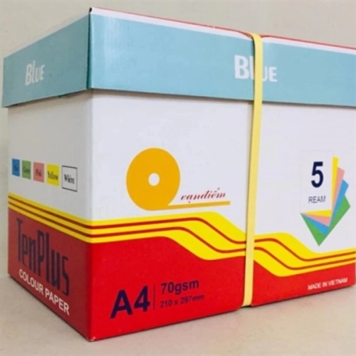 Giấy A4 Tenplus 70Gsm Xanh Dương
