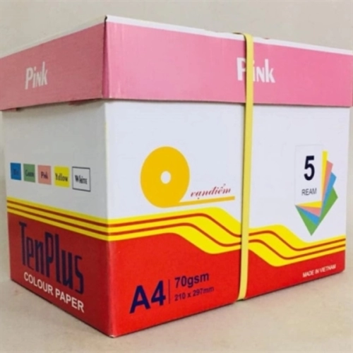 Giấy A4 Tenplus 70Gsm Hồng