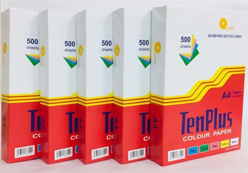 display Giấy A4 Tenplus 70Gsm Vàng 1