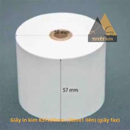 display Giấy in nhiệt K57x50mm - giấy in bill, giấy in hóa đơn 1