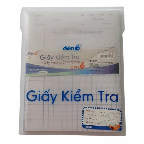 Giấy kiểm tra TP-GKT07 (20đôi+6)