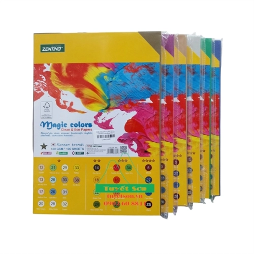 Giấy bìa màu đặt biệt A4 125Gsm Zentino 8651D