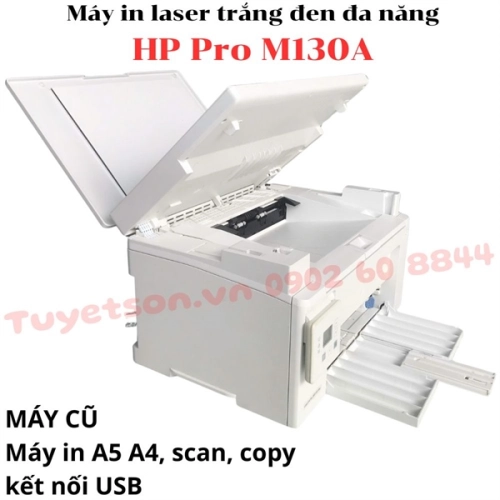 display Máy in laser trắng đen đa năng HP Pro M130A 3