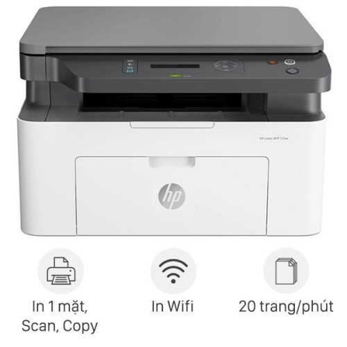 Máy in laser trắng đen đa năng HP MFP 135W