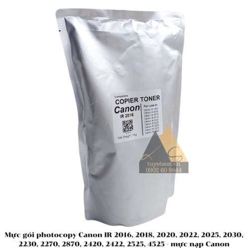Mực gói photocopy Canon IR 2016, 2018, 2020, 2022, 2025, 2030, 2230, 2270, 2870, 2420, 2422, 2525, 4525 - mực nạp Canon