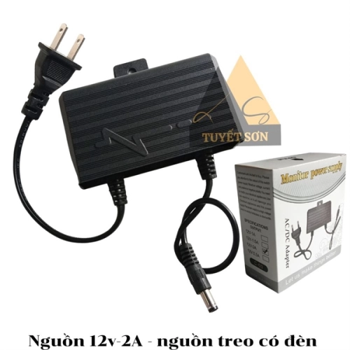 Nguồn 12v-2A - nguồn treo có đèn