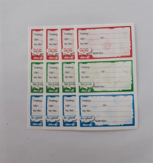 display Nhãn vở điểm 10 TP-NBL01 (Túi 12 cái) 2
