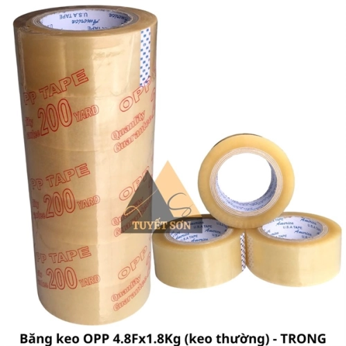 Băng keo OPP 4.8F - 200Y - cây 1.8Kg
