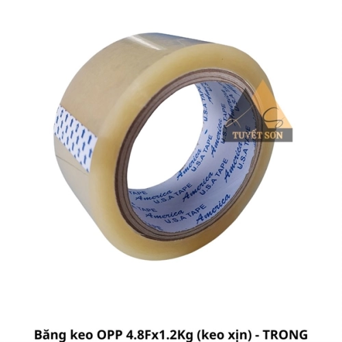 display Băng keo OPP 4.8F - 100Y - cây 1.2Kg 1