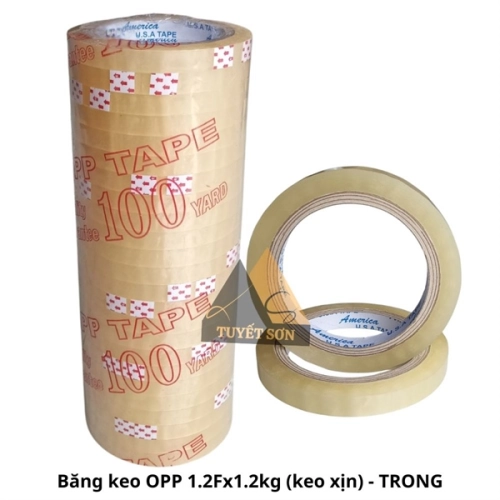 Băng keo OPP 1.2F - 100Y - cây 1.2kg