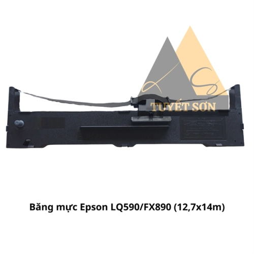 Ruy băng mực Epson LQ590 LQ-590 FX890 C13S015589 S015589 127mmx14m TECH - Băng mực phim mực