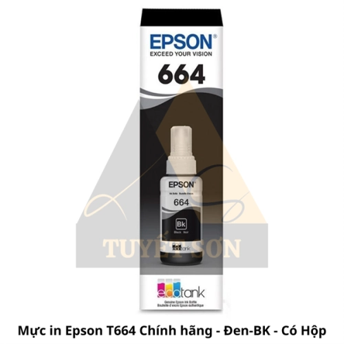 display Mực in Epson 664 Chính hãng 70ml - Epson L100/L200/L300/L400/L500/L600/L1300/M100/M200 1