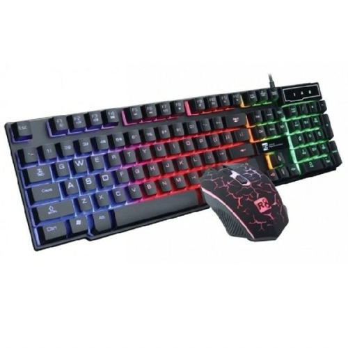 Combo phím chuột có dây R8 1910 phím game Led giả cơ