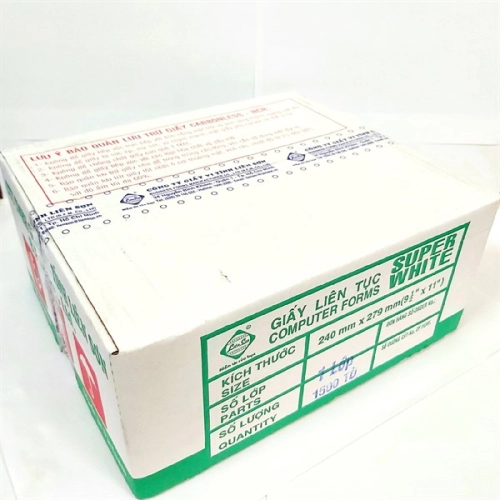 Giấy in liên tục Liên Sơn 1 liên - 240x279mm VTLT 1L 1.500 tờ