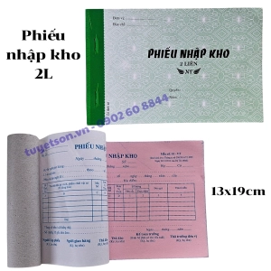Phiếu nhập kho 2L 13x19cm