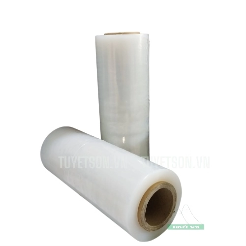 display Màng PE 250mm 1.1kg - Màng quấn hàng 25cm 2.2 1