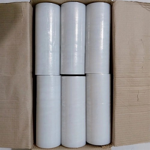 display Màng PE 250mm 1.1kg - Màng quấn hàng 25cm 2.2 2