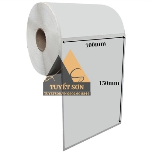 Decal NHIỆT A6 100x150mm CUỘN TRÒN 350 tem - giấy in đơn hàng in vận đơn tiktok Sendo Lazada Tiki Shope