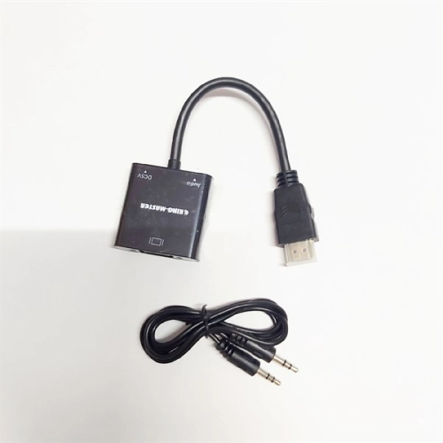 display Cáp chuyển HDMI to VGA + Audio Kingmaster KY-H124B 2