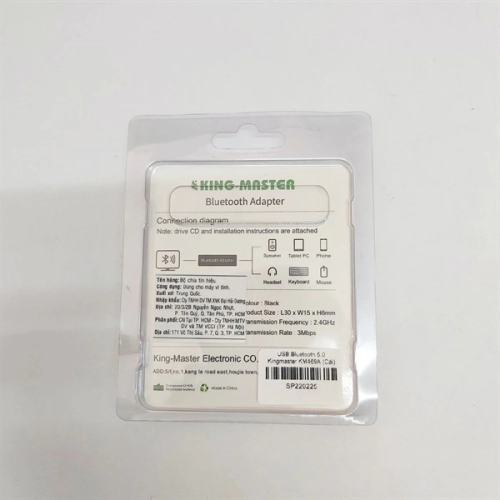display USB Bluetooth 5.0 Kingmaster KM469A 5