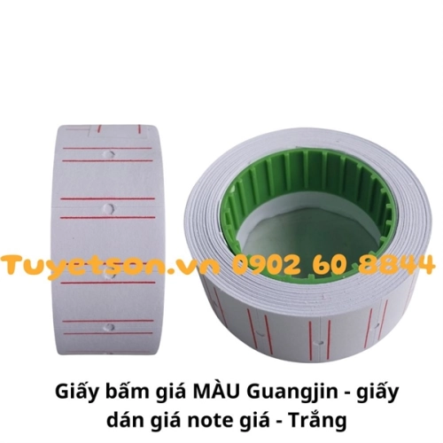 display Giấy bấm giá MÀU Guangjin - giấy dán giá note giá 2