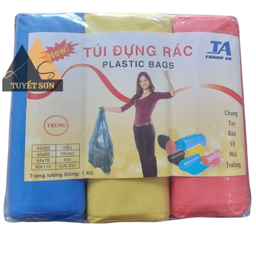 Bao rác TRUNG 3 cuộn 55x65cm