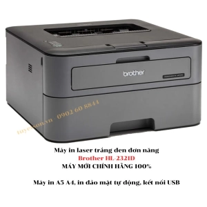 Máy in laser trắng đen đơn năng Brother HL-2321D - MÁY MỚI CHÍNH HÃNG 100%