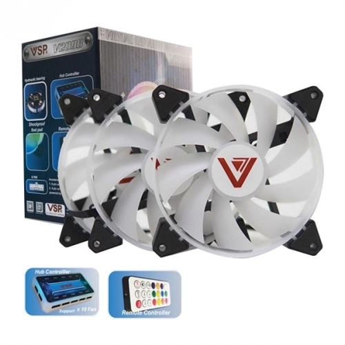 Fan case thùng máy vi tính VSP V202B Led RBG