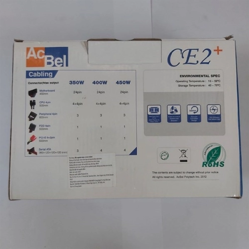 display Nguồn AcBel 400W CE2+ 4