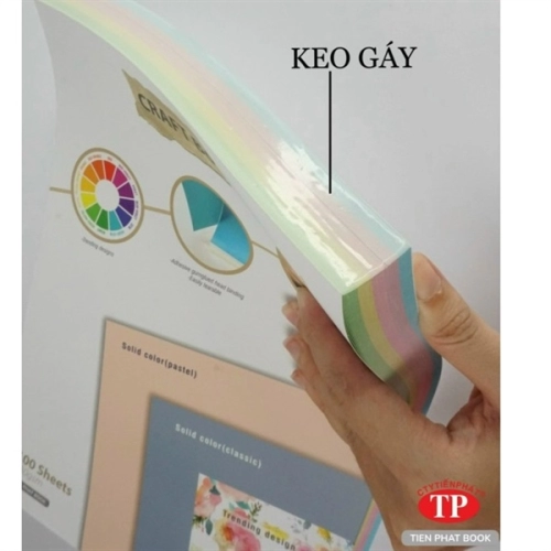 display Giấy thủ công Craftbook 5 màu 180Gsm 5