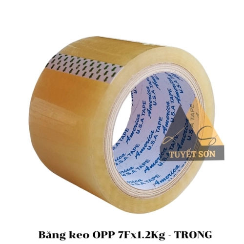 display Băng keo OPP 7F - 100Y - cây 1.2Kg 1