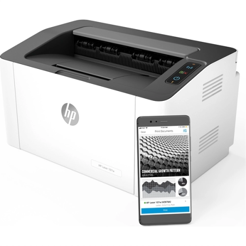 display Máy in Laser Trắng Đen HP 107w WiFi (4ZB78A) 3