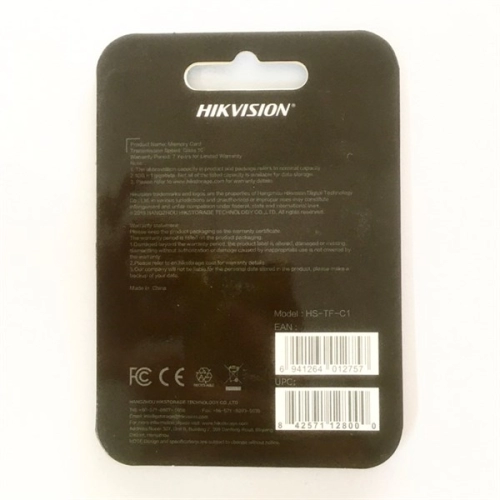 display Thẻ nhớ micro Hikvision HS-TF-C1 32GB Class 10 3