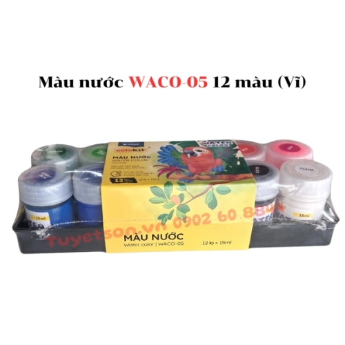 display Màu nước WACO-05 12 màu 1