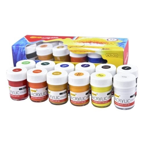 Màu acrylic ACR-C03 hộp 12 màu