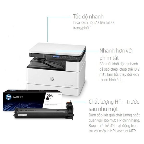 display Máy in laser đen trắng đa năng HP MFP M438DN A3 (8AF44A) 4