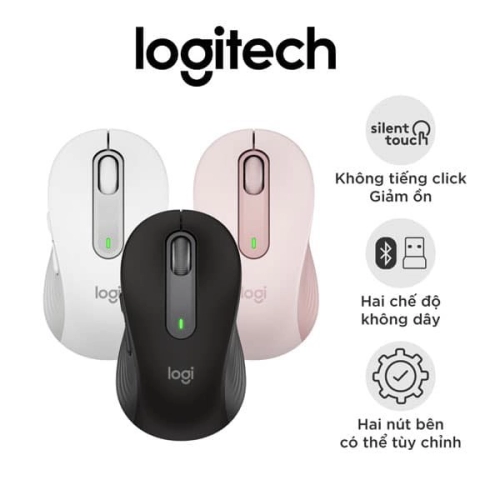 Chuột không dây Logitech Signature M650 Size M