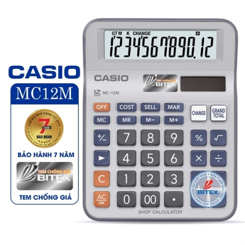 display Máy tính CASIO MC-12M Chính hãng 2