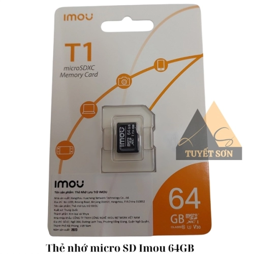display Thẻ nhớ micro SD Imou 64GB 1