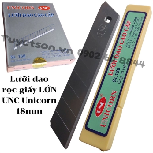 Lưỡi dao rọc giấy LỚN UNC Unicorn 18mm
