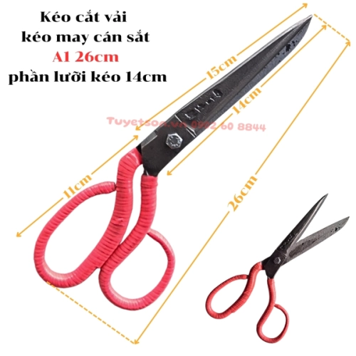 display Kéo cắt vải - kéo may cán sắt 2