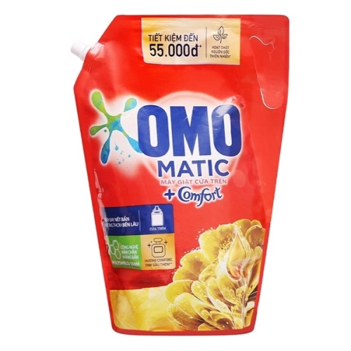 Nước giặt Omo hương comfort tinh dầu thơm cửa trên 2kg