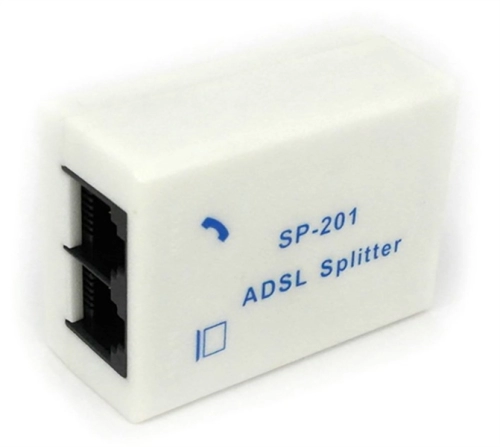 Bộ lọc tín hiệu ADSL Splitter SP-201 (chuyển tín hiệu dây điện thoại vào tách ra điện thoại và Internet ADSL)