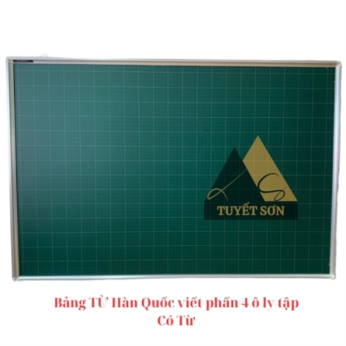 Bảng TỪ Hàn Quốc viết phấn 4 ô ly tập